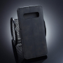 DG.Ming bőr flip cover tok Samsung Galaxy S10 Plus - fekete