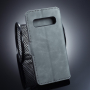 DG.Ming bőr flip cover tok Samsung Galaxy S10 Plus - szürke
