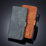 DG.Ming bőr flip cover tok Samsung Galaxy S10 Plus - szürke