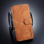 DG.Ming bőr flip cover tok Samsung Galaxy S10 Plus - barna