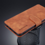 DG.Ming bőr flip cover tok Samsung Galaxy S10 Plus - barna