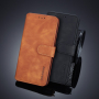 DG.Ming bőr flip cover tok Samsung Galaxy S10 Plus - barna