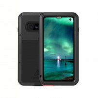 Love Mei szuper tartós fém tok Samsung Galaxy S10 - fekete