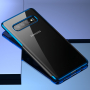 Baseus műanyag átlátszó tok kerettel Samsung Galaxy S10 Plus - kék