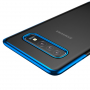 Baseus műanyag átlátszó tok kerettel Samsung Galaxy S10 Plus - kék