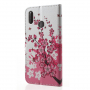 Flip cover tok - virágzó fa - Huawei P20 Lite - rózsaszín-fehér