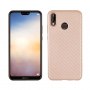 Műanyag tok karbon textúrával Huawei P20 Lite - arany