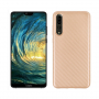 Műanyag tok karbon textúrával Huawei P20 Pro - arany