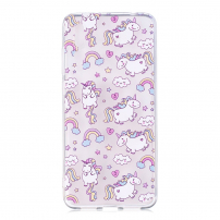 Műanyag tok - egyszarvúak - Huawei P20 Pro - transzparens