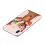 Műanyag tok - szarvas virágokkal - Huawei P20 Lite - transzparens