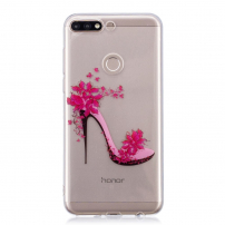 Műanyag tok - tűsarkú - Huawei Y7 Prime (2018) - transzparens
