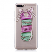 Műanyag tok - macarons - Huawei Y7 Prime (2018) - transzparens