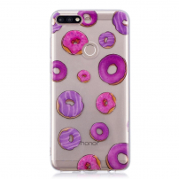 Műanyag tok - donuts - Huawei Y7 Prime (2018) - transzparens