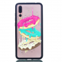 Műanyag dombornyomott tok - donuts - Huawei P20 Pro - transzparens