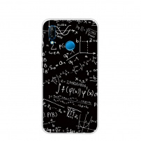 Műanyag tok - matematikai egyenletek - Huawei P20 Lite - fekete