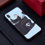 Szilikon tok - macska könyvvel - Huawei P20 Lite - fekete-fehér