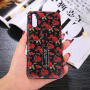 Műanyag tok - vadrózsák - Huawei P20 Pro - fekete