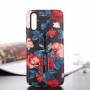 Műanyag tok ujjpánttal - rózsák - Huawei P20 Pro - fekete