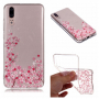 Műanyag tok - virágzó fa - Huawei P20 - transzparens