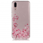 Műanyag tok - virágzó fa - Huawei P20 - transzparens