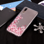 Műanyag tok - virágzó fa - Huawei P20 - transzparens