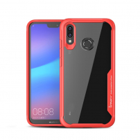 Ipaky átlátszó tok kerettel Huawei Nova 3 - piros