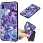 Műanyag tok - márvány - Huawei P20 Lite - lila