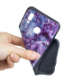 Műanyag tok - márvány - Huawei P20 Lite - lila