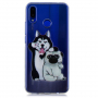 Műanyag tok - husky & mops - Huawei Nova 3i - transzparens