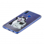 Műanyag tok - husky & mops - Huawei Nova 3i - transzparens