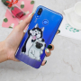 Műanyag tok - husky & mops - Huawei Nova 3i - transzparens