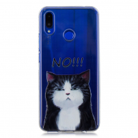 Műanyag tok - macska - Huawei Nova 3 - transzparens