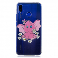 Műanyag tok - elefánt - Huawei Nova 3 - transzparens