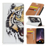 Flip cover tok - tigris - Honor 10 Lite - fehér