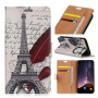 Flip cover tok - Eiffel torony - Honor 10 Lite - fehér