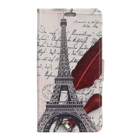 Flip cover tok - Eiffel torony - Honor 10 Lite - fehér