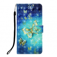 Flip cover tok - lepkék - Huawei P30 Pro - kék