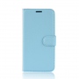 Flip cover tok bőr textúrával Huawei P30 - kék