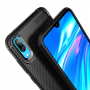 Műanyag tok karbon textúrával Huawei Y7 (2019) - fekete