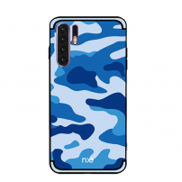 Nxe terepmintás műanyag tok Huawei P30 - kék