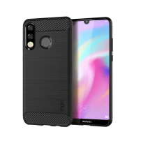 Mofi tok csiszolt textúrával Huawei P30 Lite - fekete