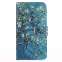 Flip cover tok - mandulafa - Huawei P10 Lite - kék