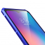 Tok fém kerettel és edzett üveggel Xiaomi Mi 9 - kék