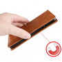 Flip cover műbőr tok - vintage - Xiaomi Mi 9 - barna