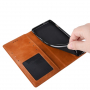 Flip cover műbőr tok - vintage - Xiaomi Mi 9 - barna