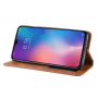 Flip cover műbőr tok - vintage - Xiaomi Mi 9 - barna