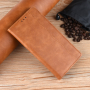 Flip cover műbőr tok - vintage - Xiaomi Mi 9 - barna