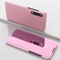 Tükrös flip cover tok Xiaomi Mi 9 - rózsaszín-arany