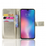 Pénztárcás műbőr tok Xiaomi Mi 9 - arany