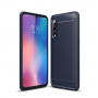 Műanyag tok csiszolt textúrával Xiaomi Mi 9 - sötétkék
